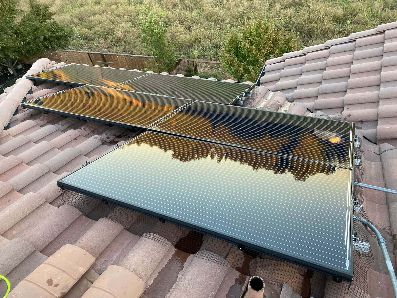 Solar pest abatement and bird proofing system installation